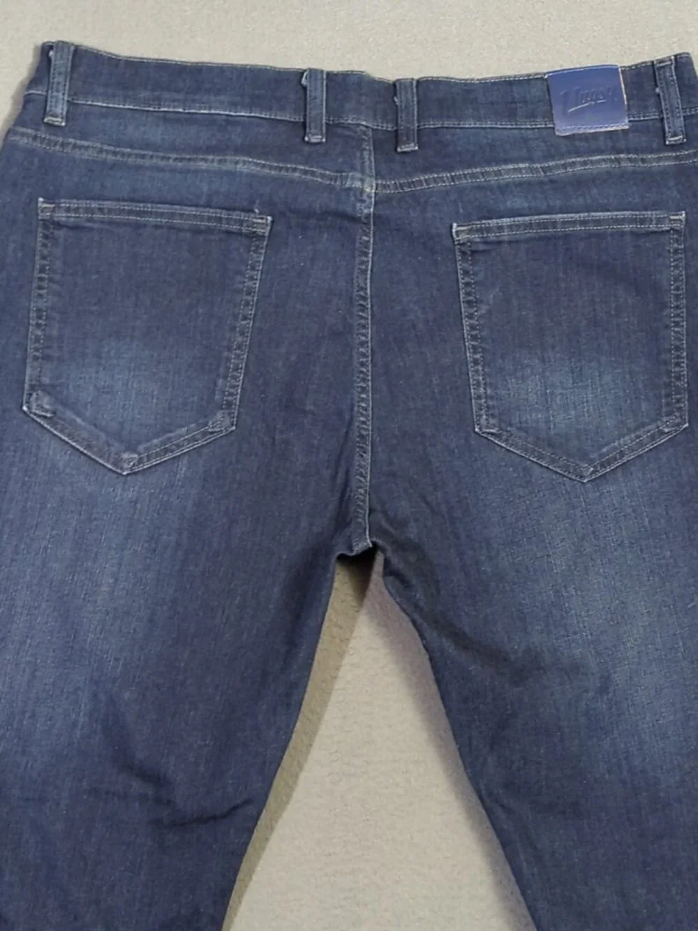 Mugsy Jeans Men's 38x32 Fits 36x32 Blue Fultons Classic Stretch Denim